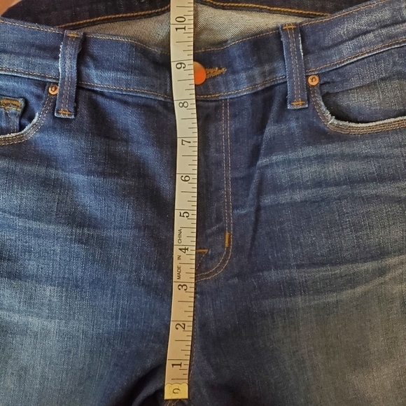 J Brand Rail Jeans Alta‎ 31 Midrise Skinny Stretch Distressed 8112C006 Dark Wash - Picture 8 of 14